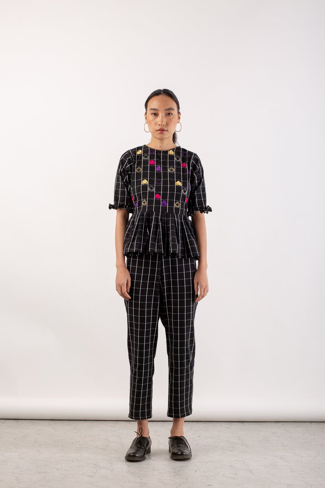 Aab Handwoven Recycled Cotton Pants Black