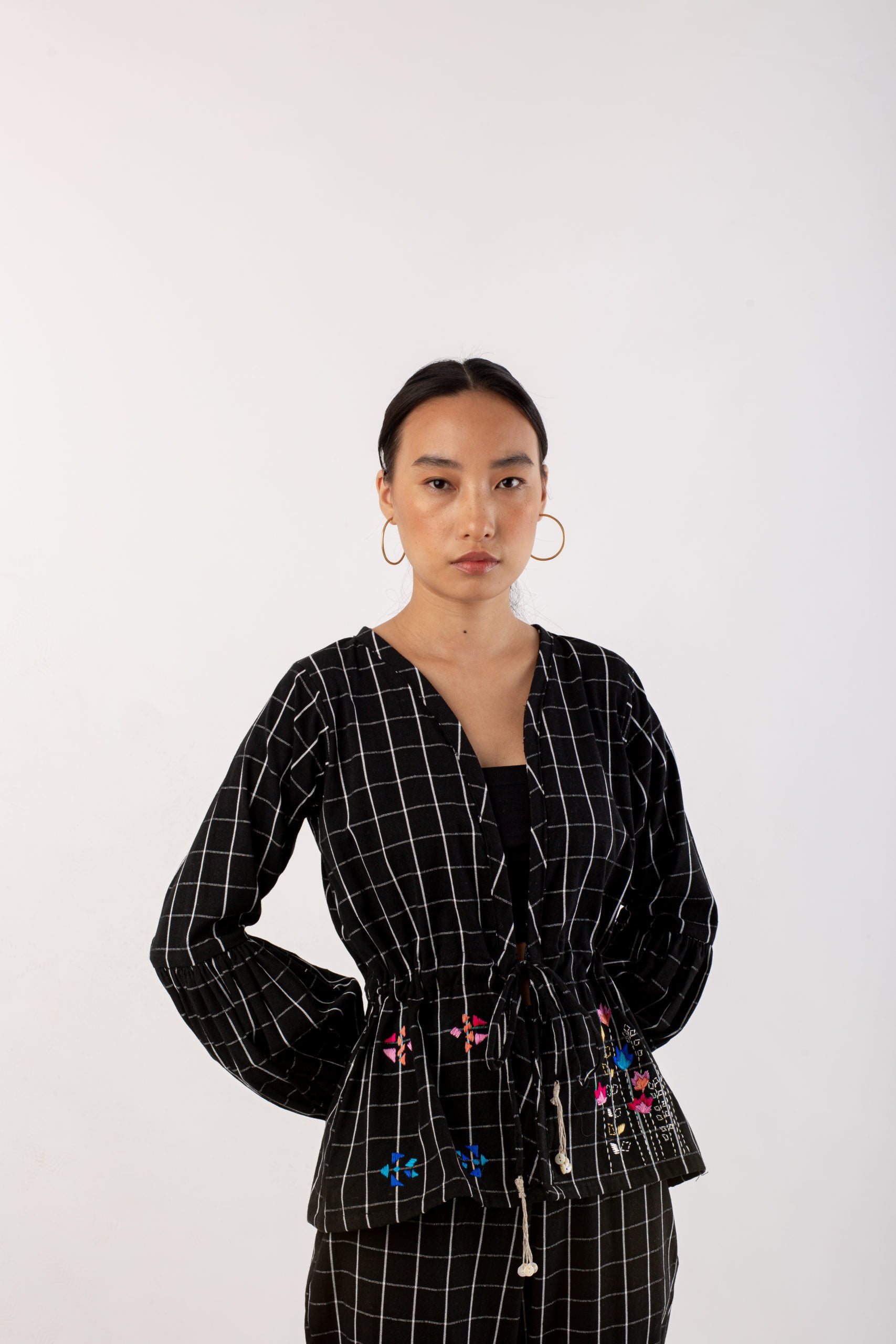 Black Drawstring Jacket