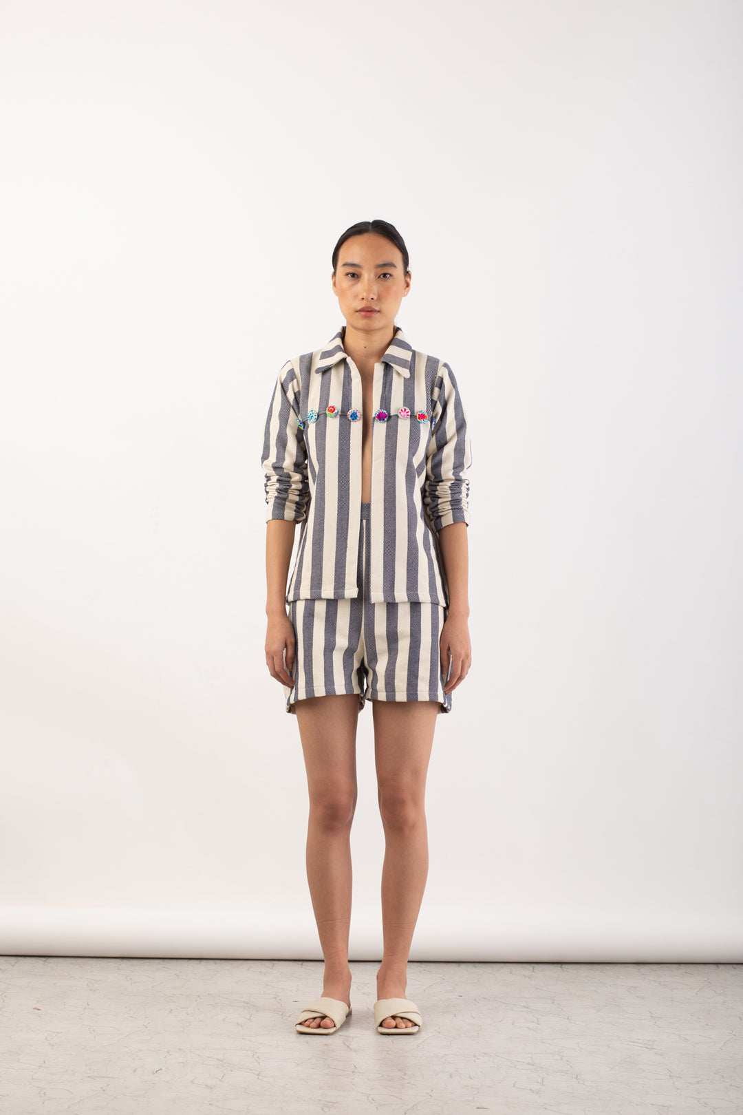 Matsya Button Detail Co-ord Set