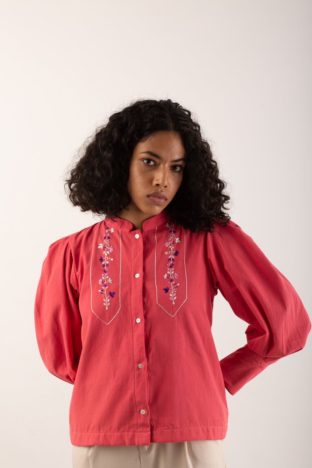 Geometric Seaweed Puff Jacket