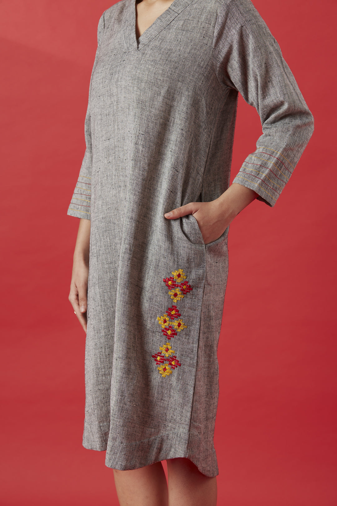 Indigo Cotton kurta Dress
