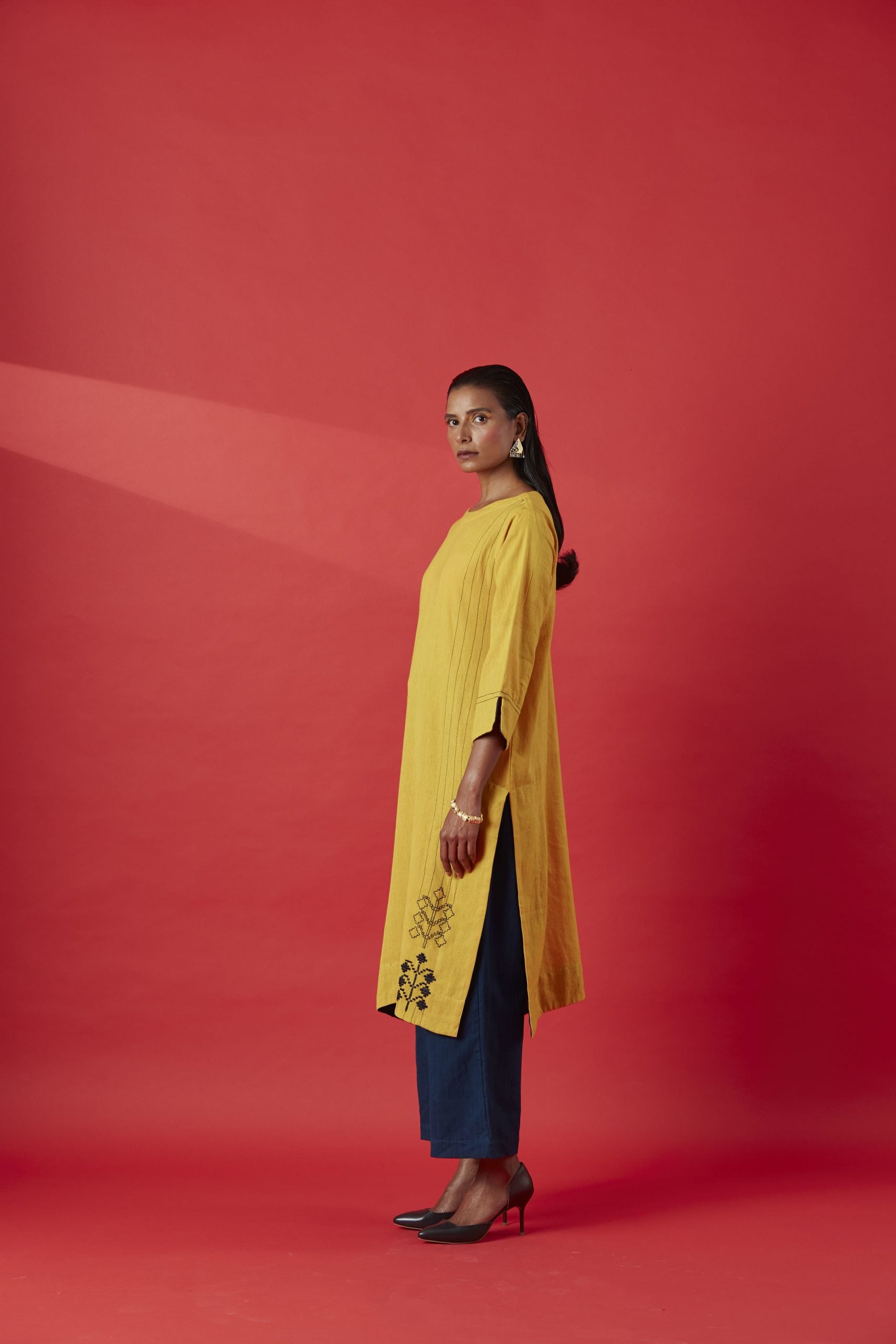 A-Line Khaddar Cotton Kurta