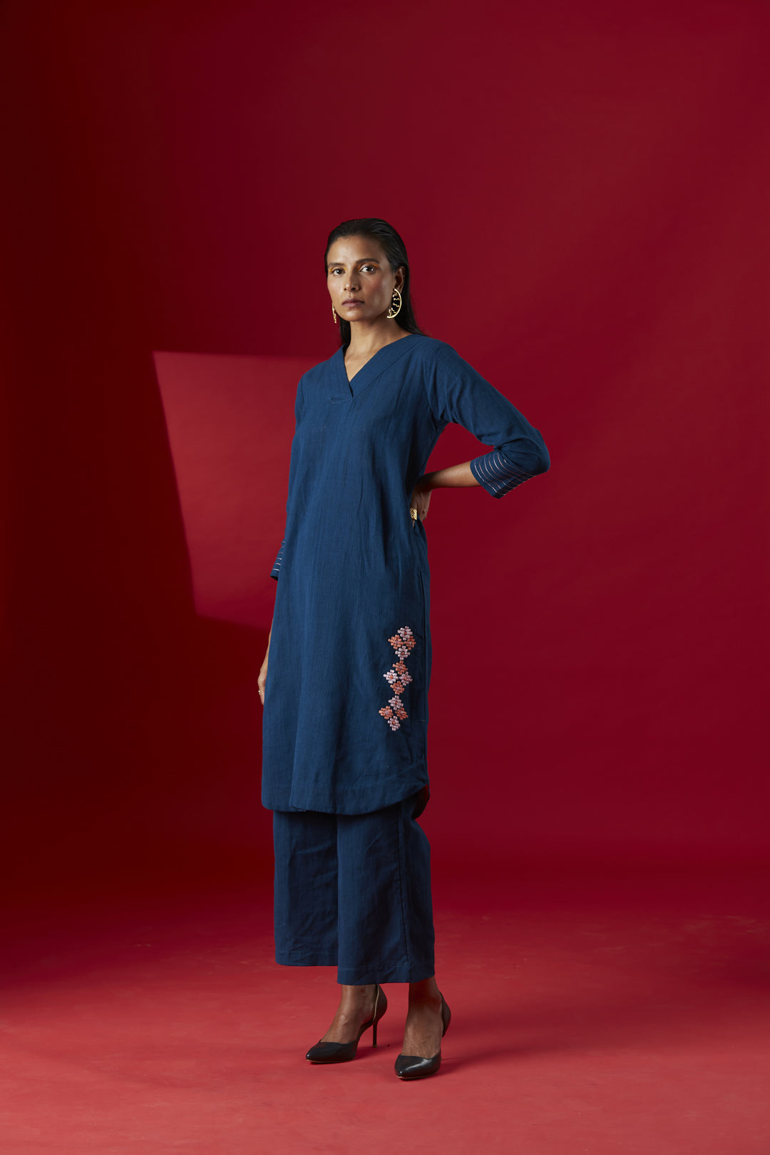 Indigo Cotton kurta Dress