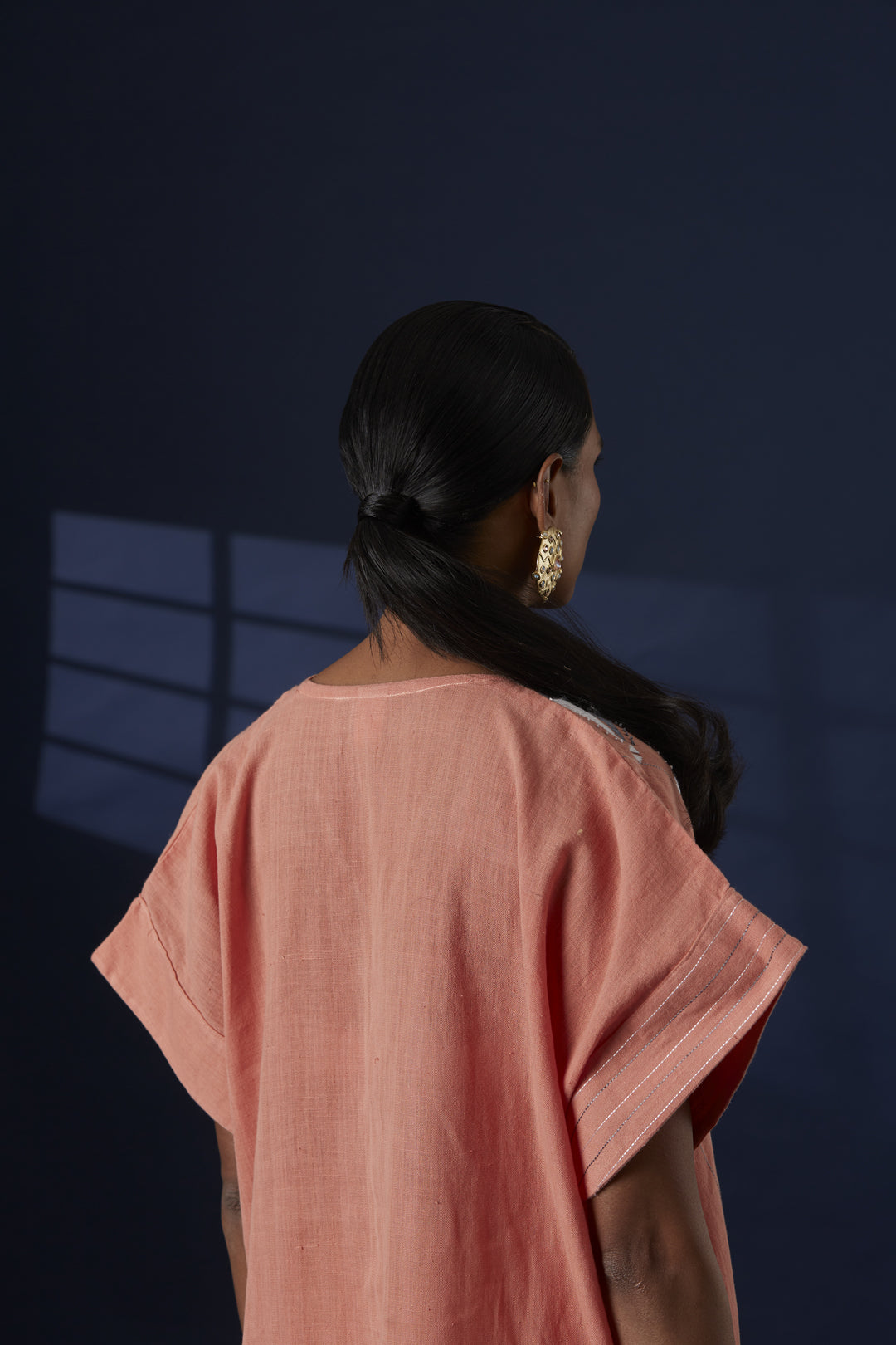 Trikon Kaftan Dress – Peach