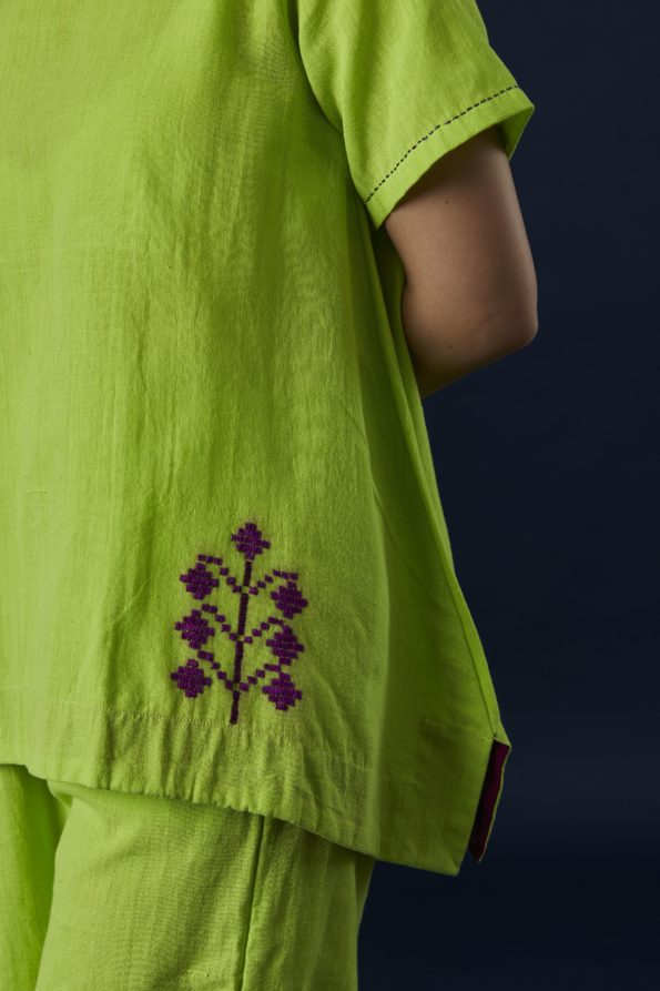 Green Flared Co-ord Set