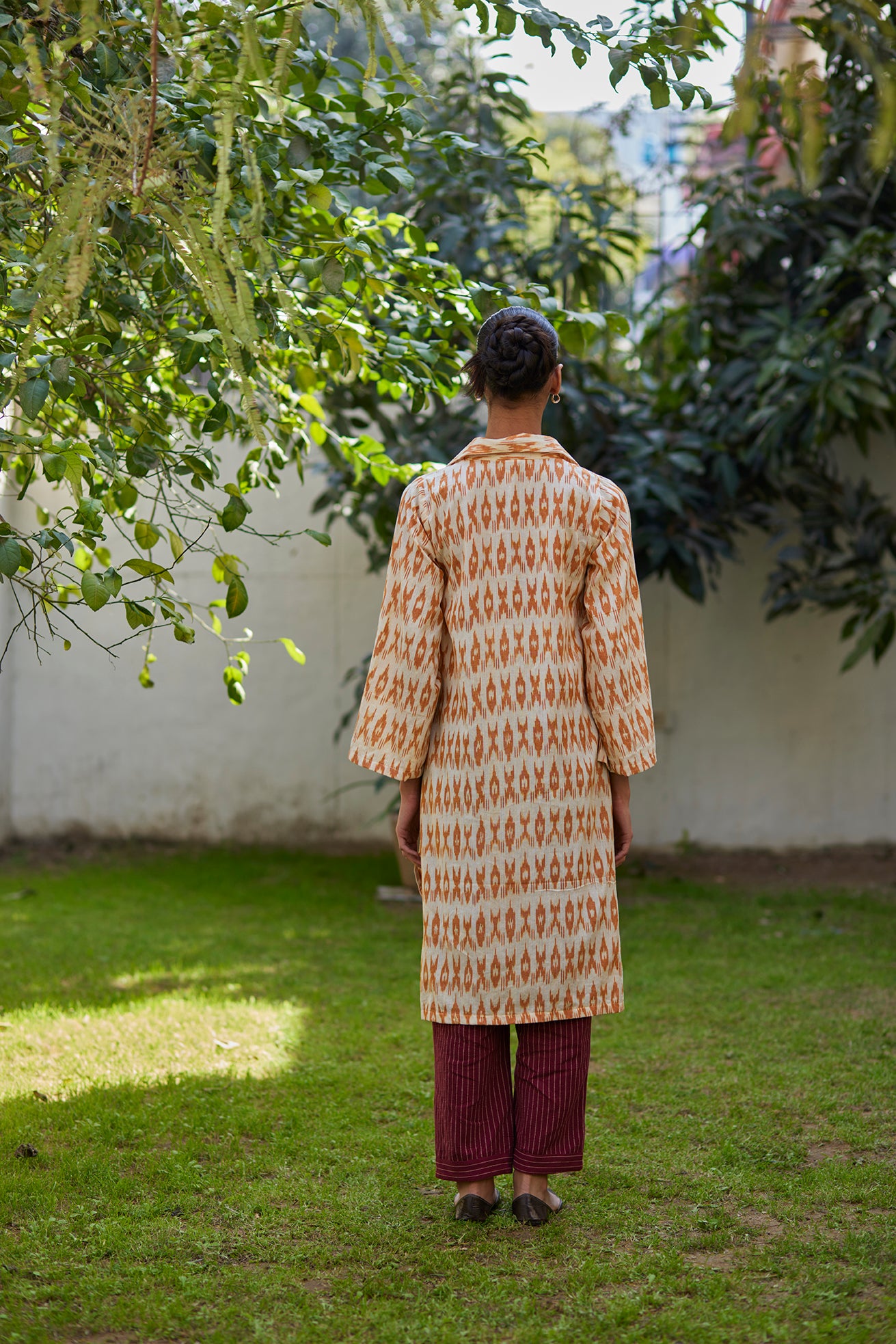 Ikat Handwoven Mustard Kurta