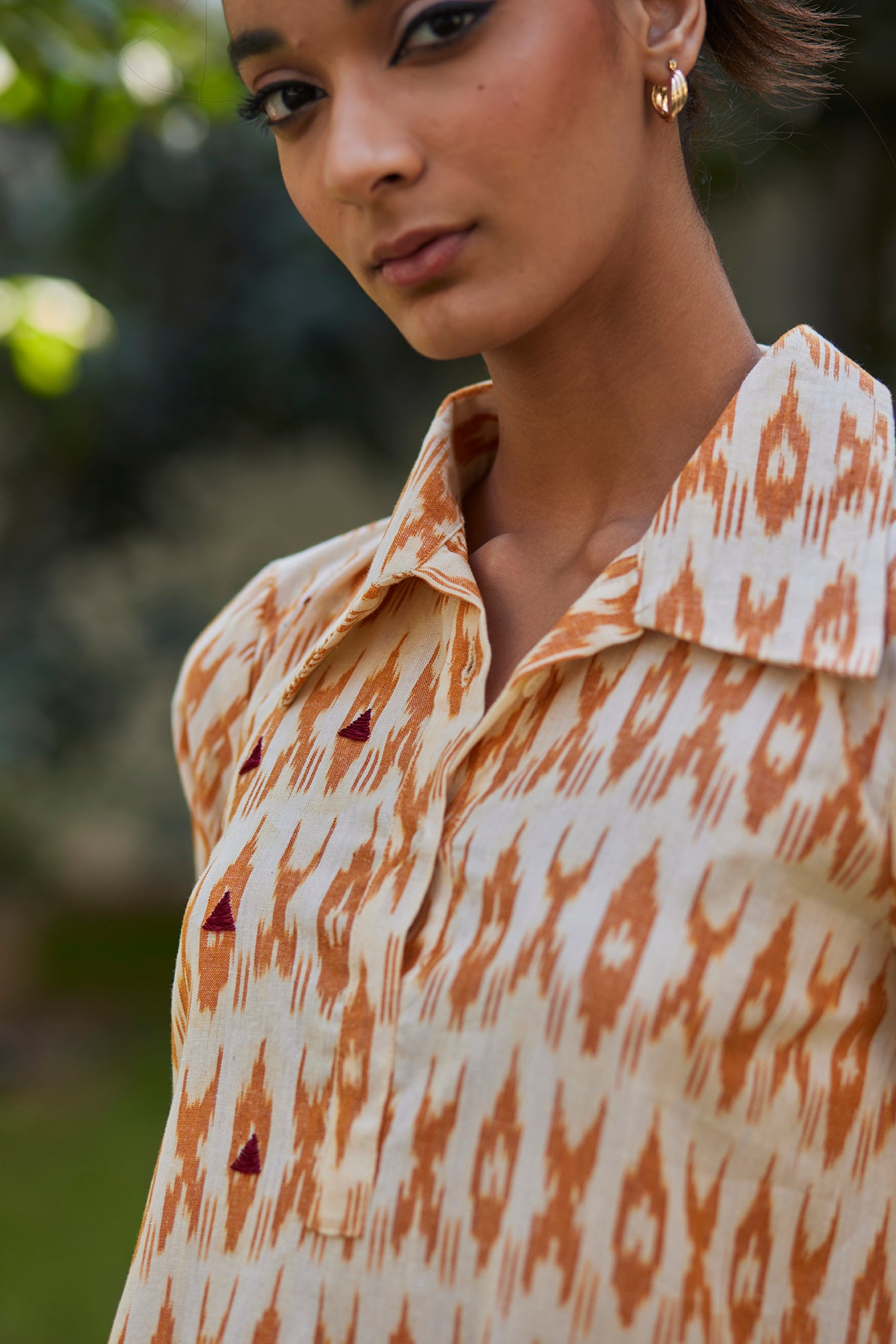 Ikat Handwoven Mustard Kurta