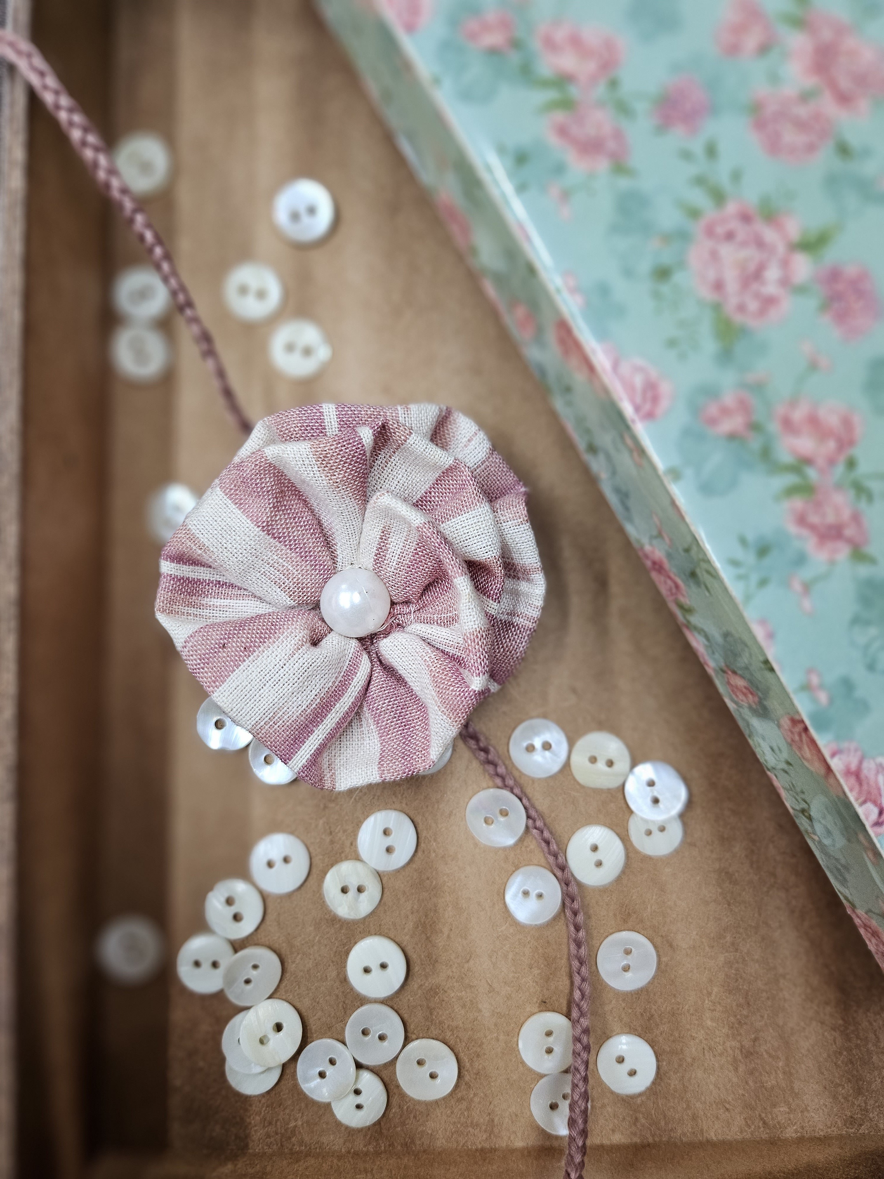 Upcycled Ruffle Flower Rakhis (Set of 2)