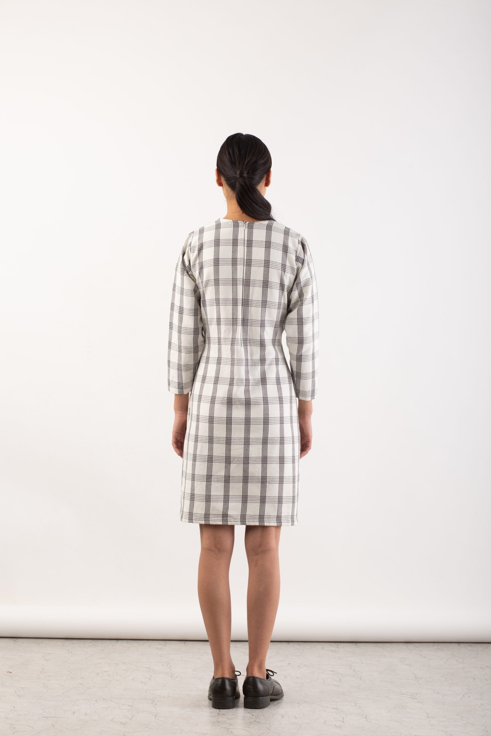 Matsya Check Dress