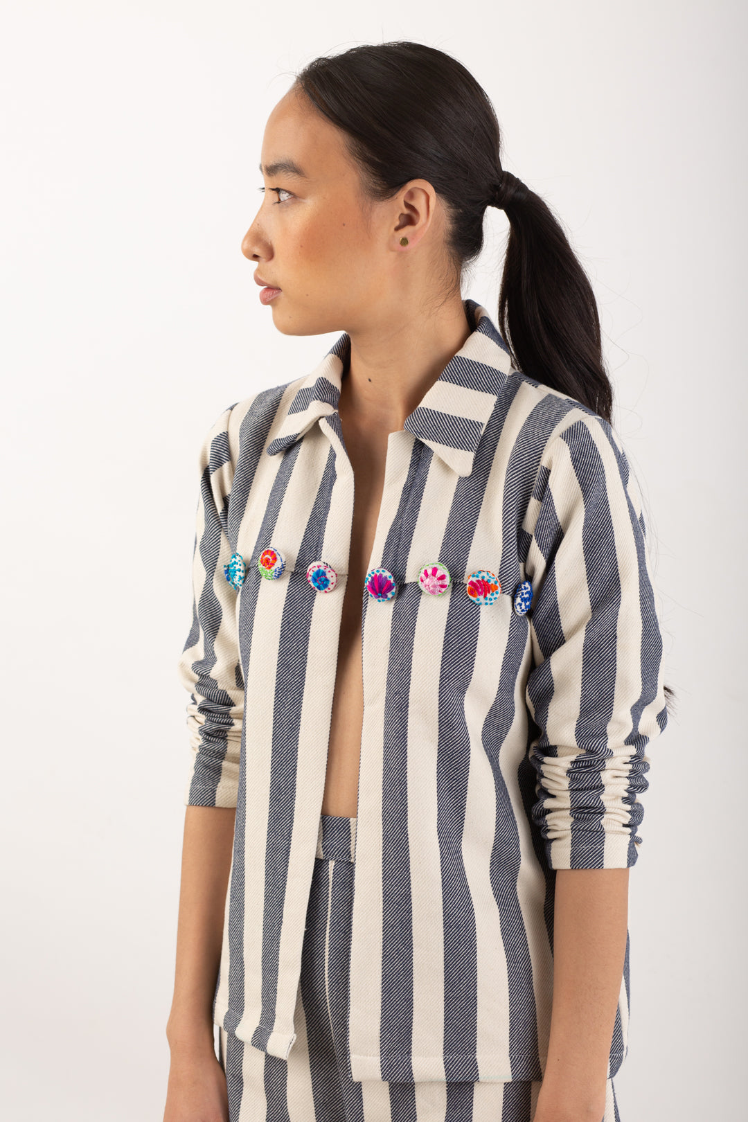 Matsya Button Detail Co-ord Set