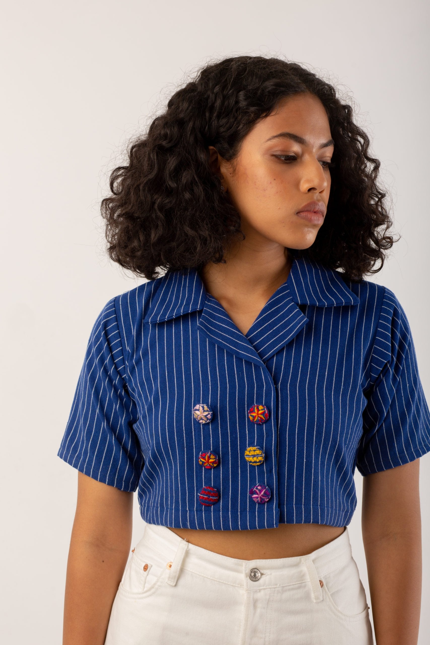 Starfish Lapel Collar Top