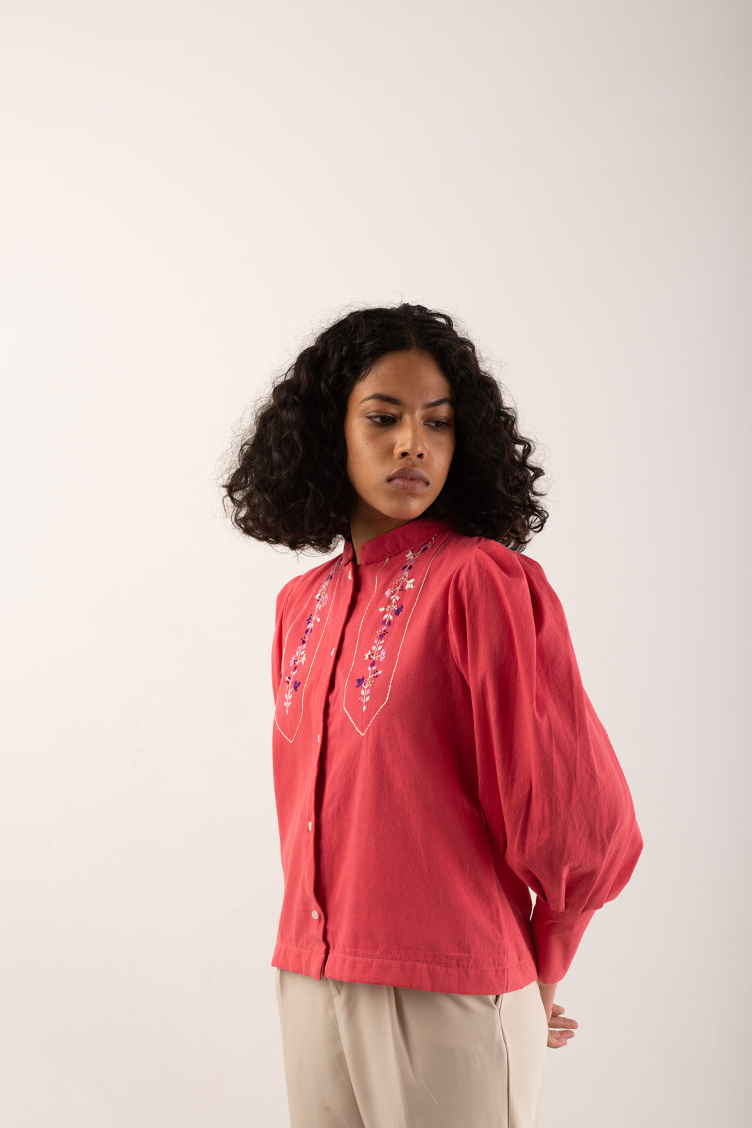 Geometric Seaweed Puff Jacket