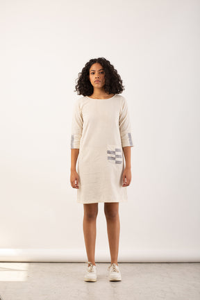 Shift Dress in Kora & Grey