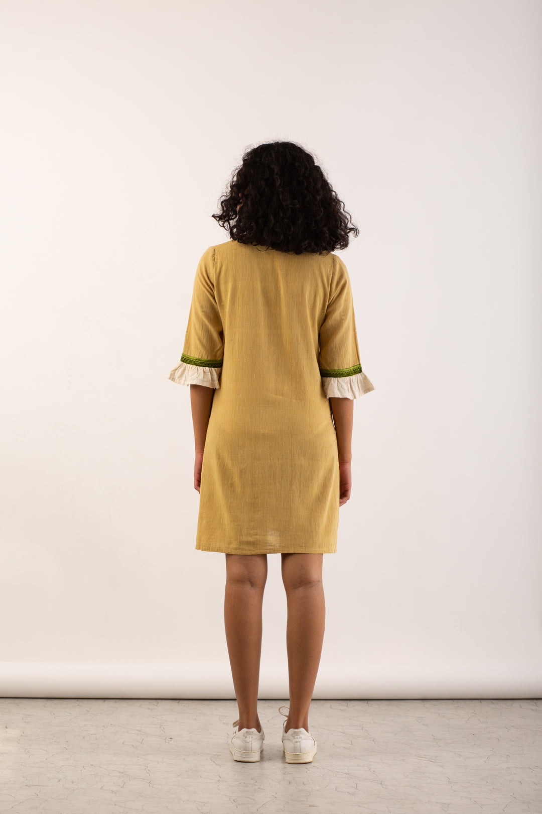 Yellow Pin Stripe Dress