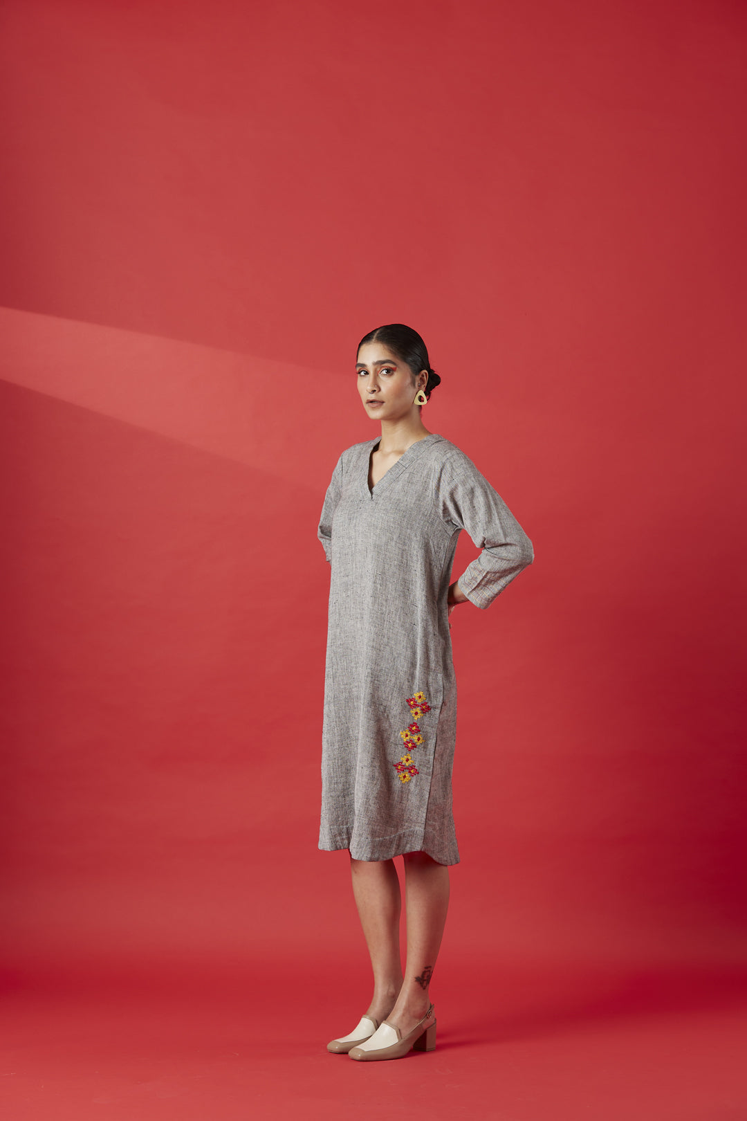 Indigo Cotton kurta Dress