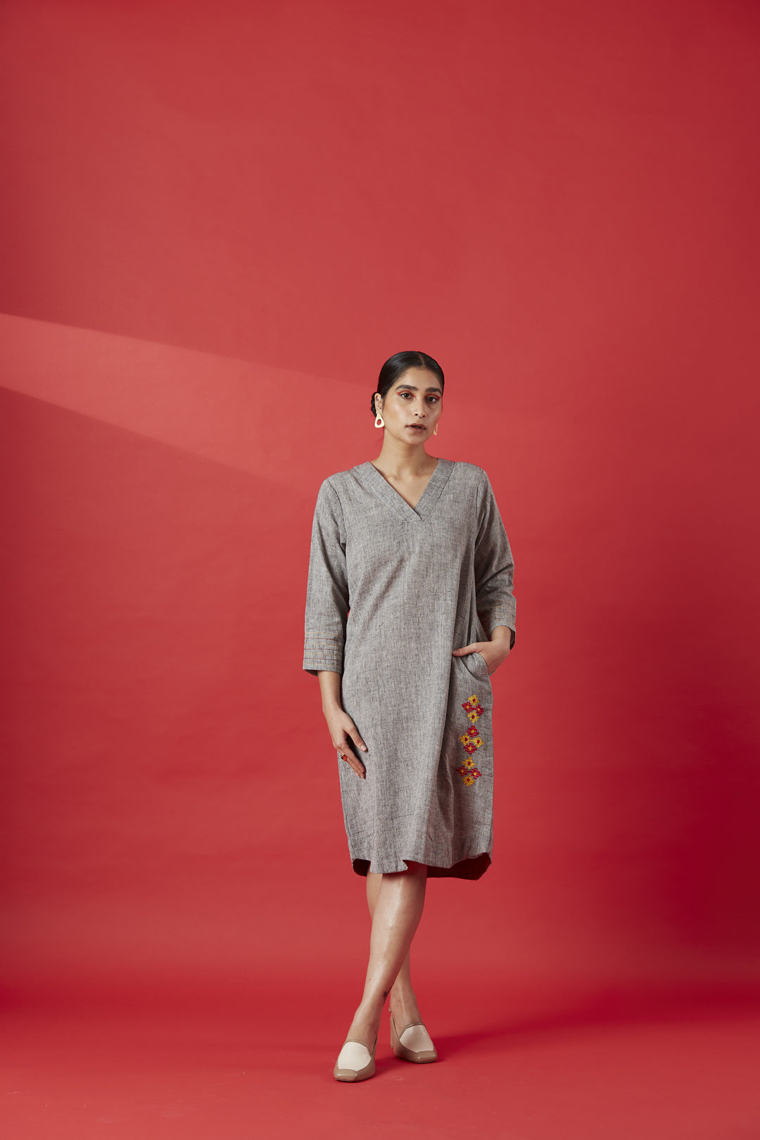 Indigo Cotton kurta Dress