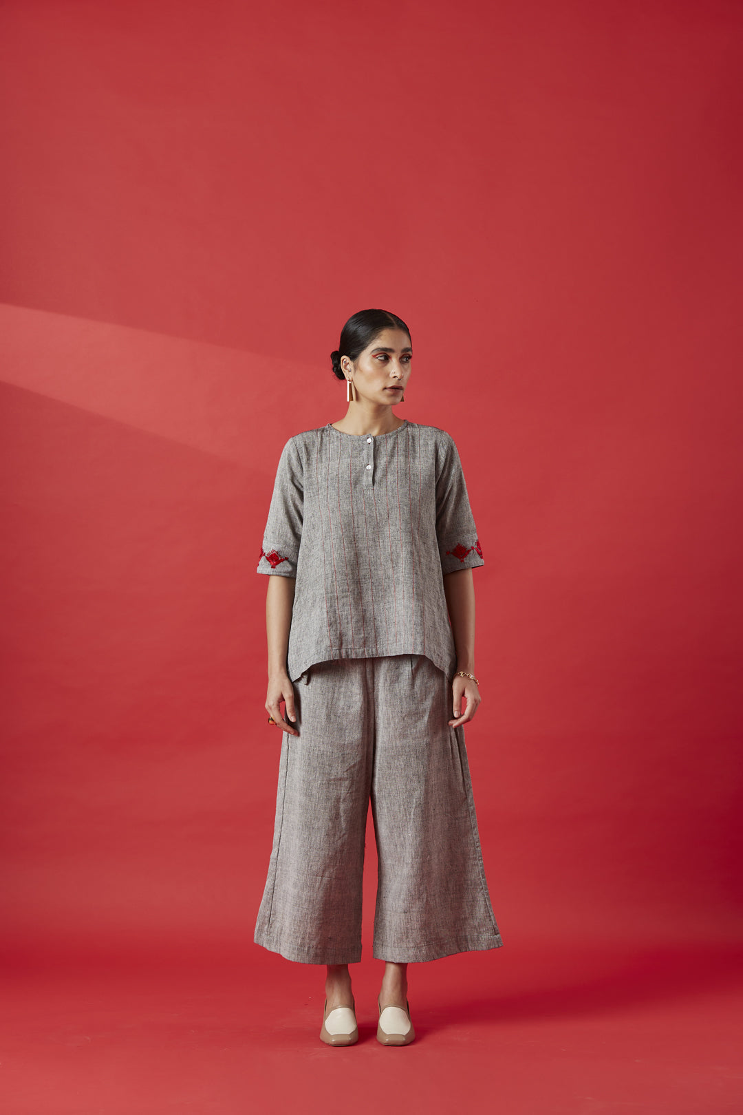 Olive Green Recycled Cotton Co-ord Set