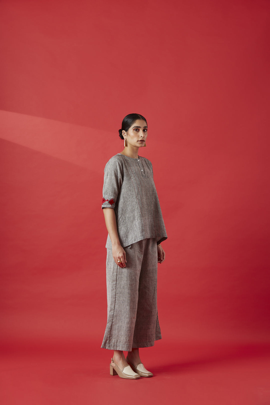 Olive Green Recycled Cotton Co-ord Set