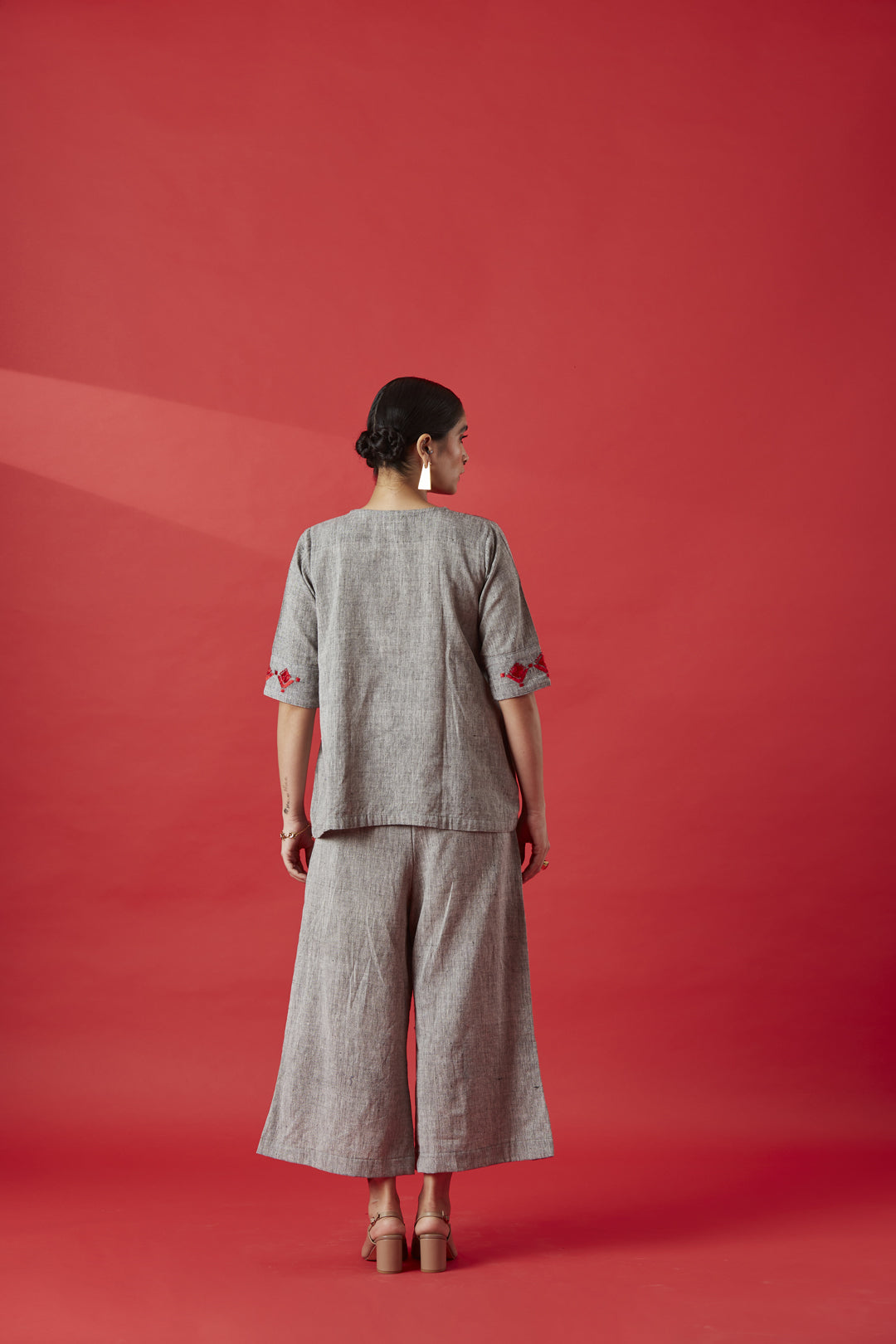 Olive Green Recycled Cotton Top