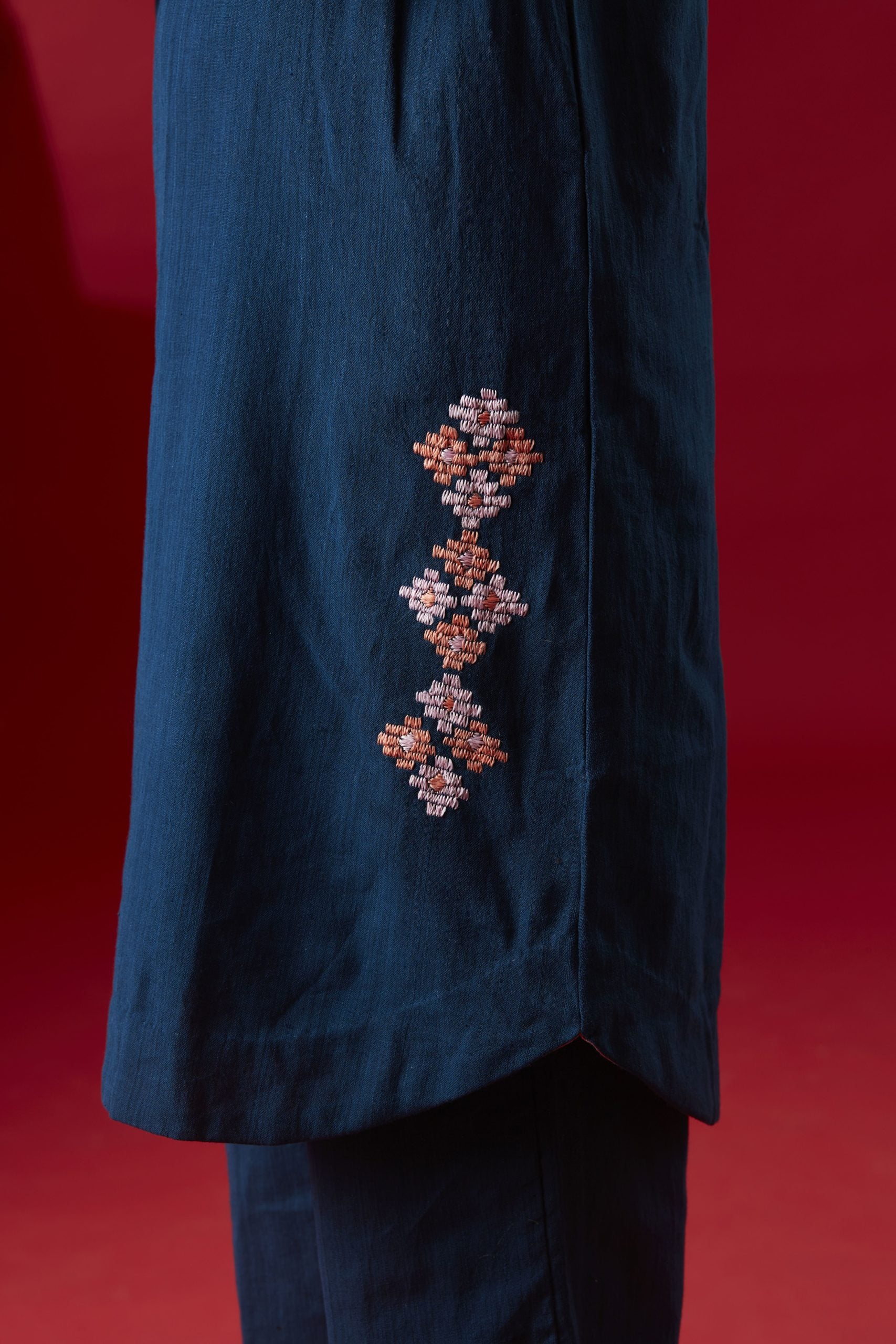 Khaddar Kurta Dress – Grey
