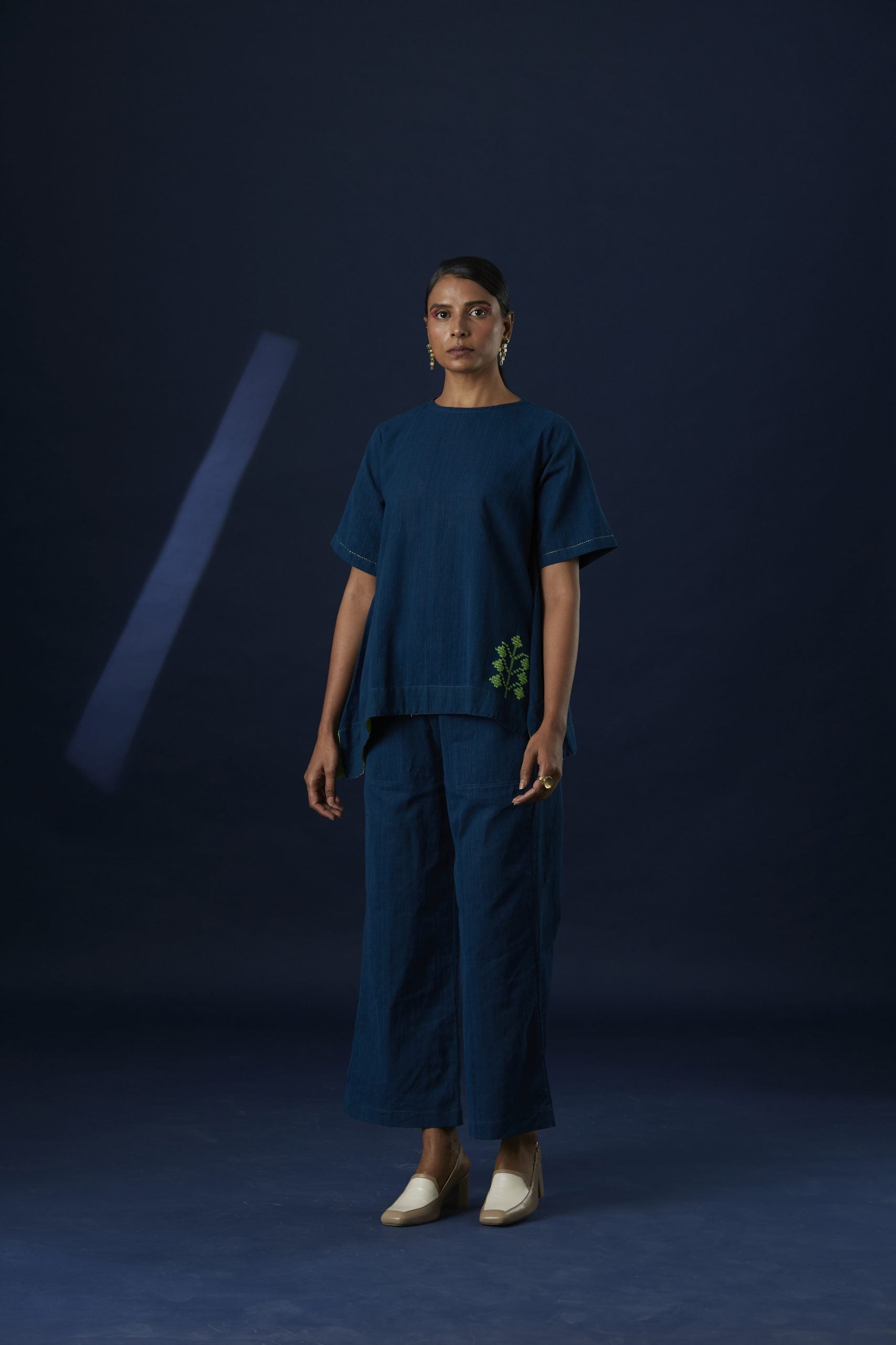 Indigo Flared Co-ord Set