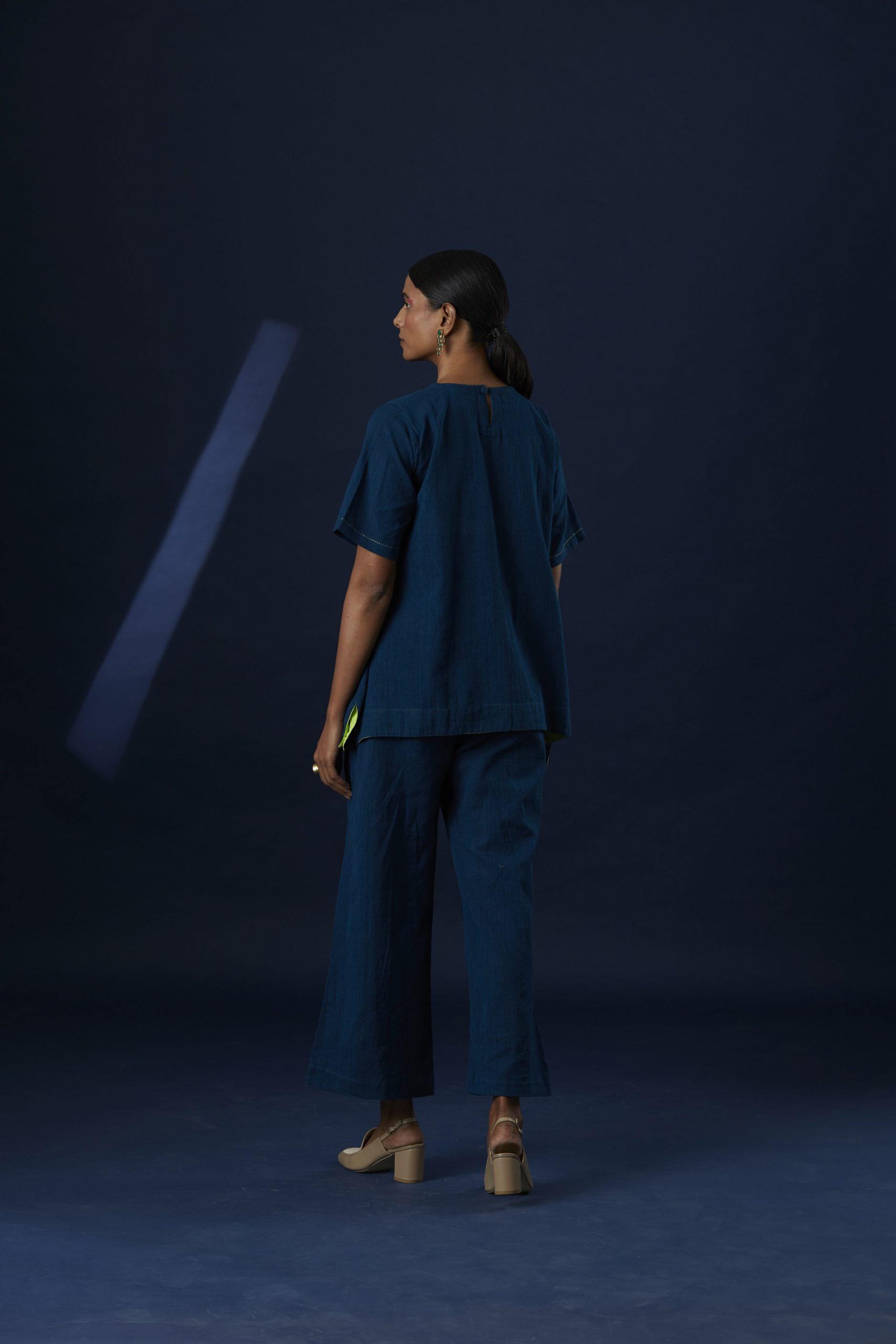Indigo Flared Co-ord Set
