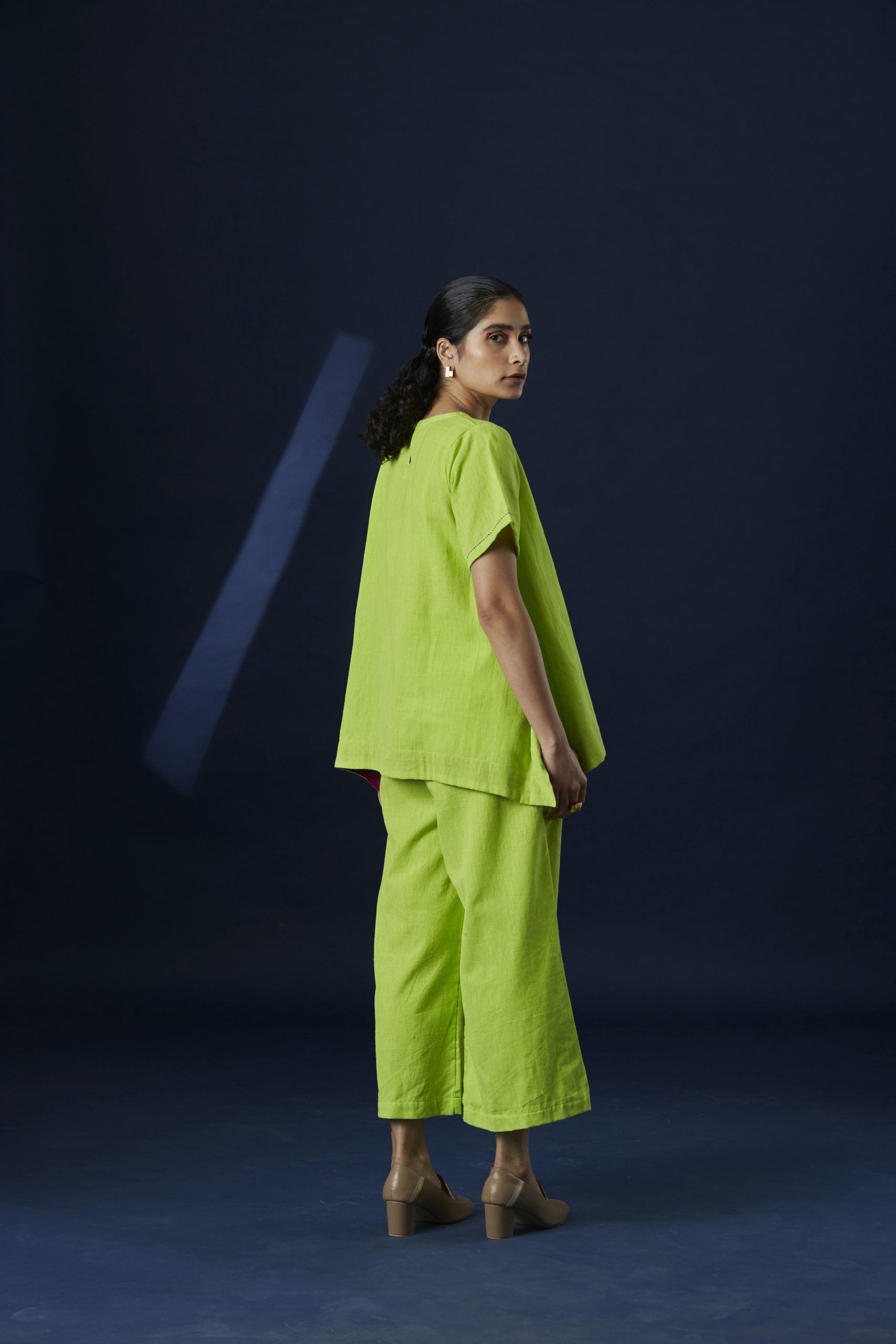 Green Flared Top
