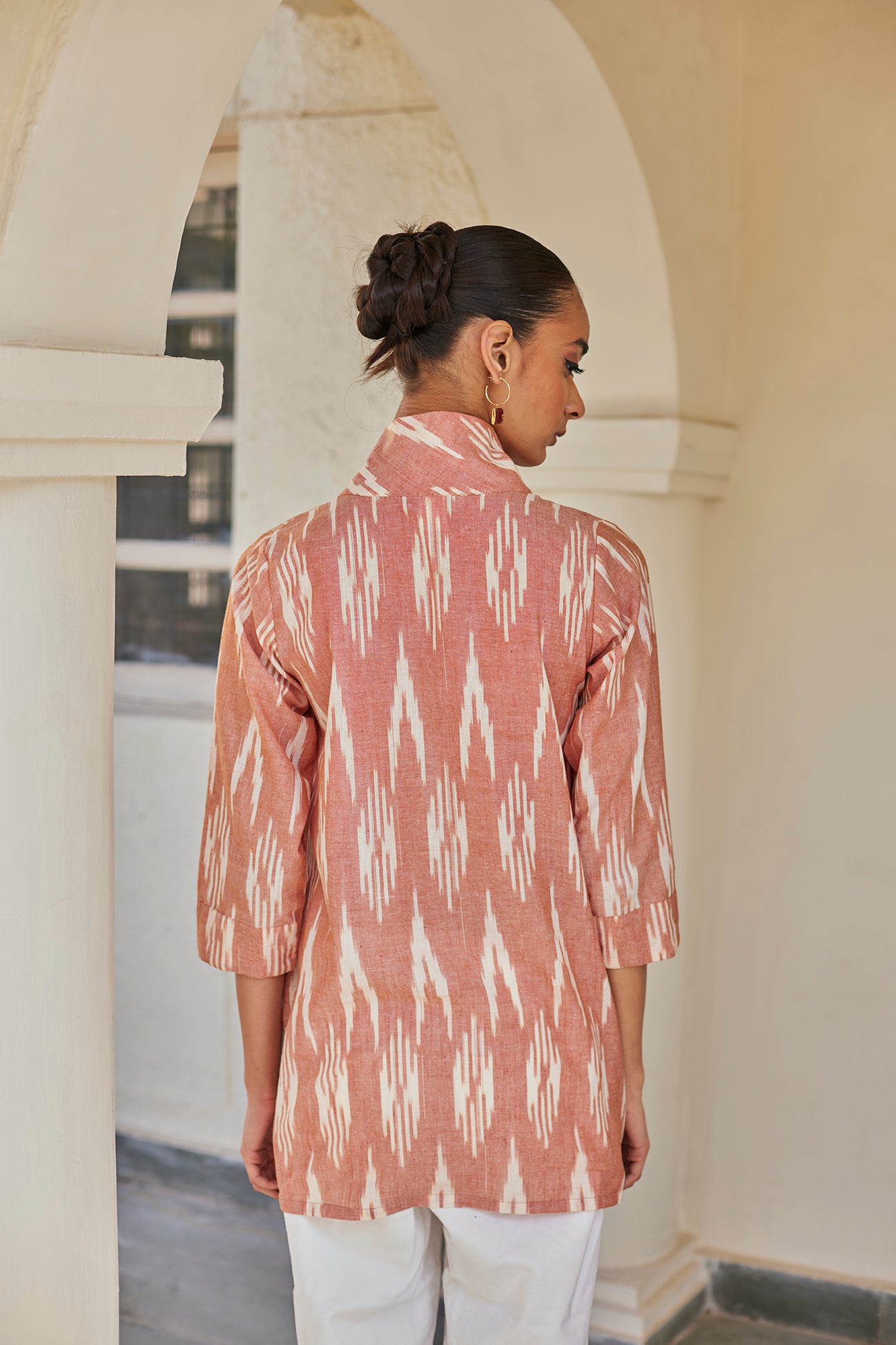 Phases of the Moon Handwoven Cotton Top