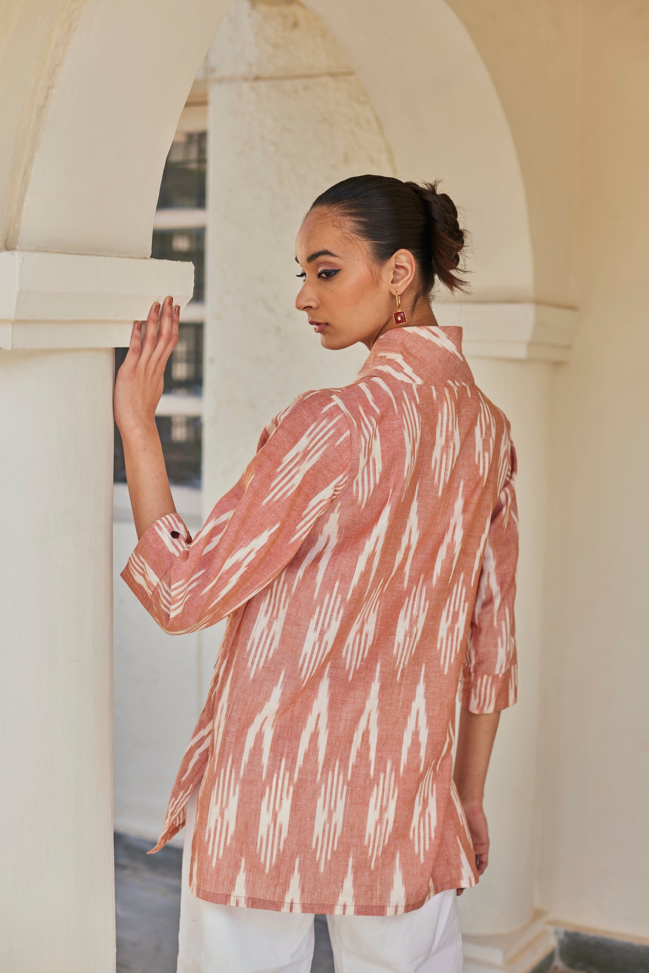 Phases of the Moon Handwoven Cotton Top