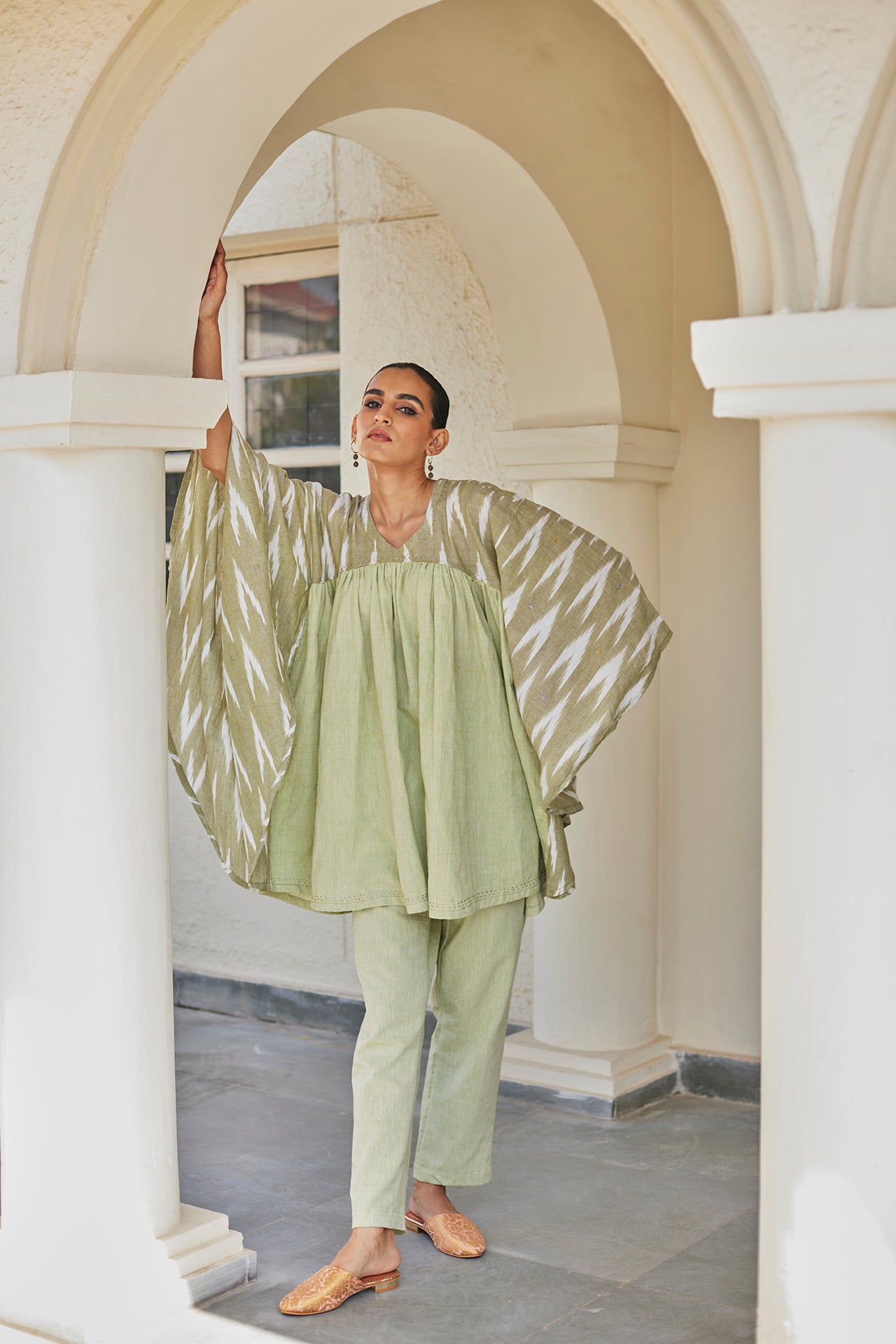 Green Handwoven Cotton Top
