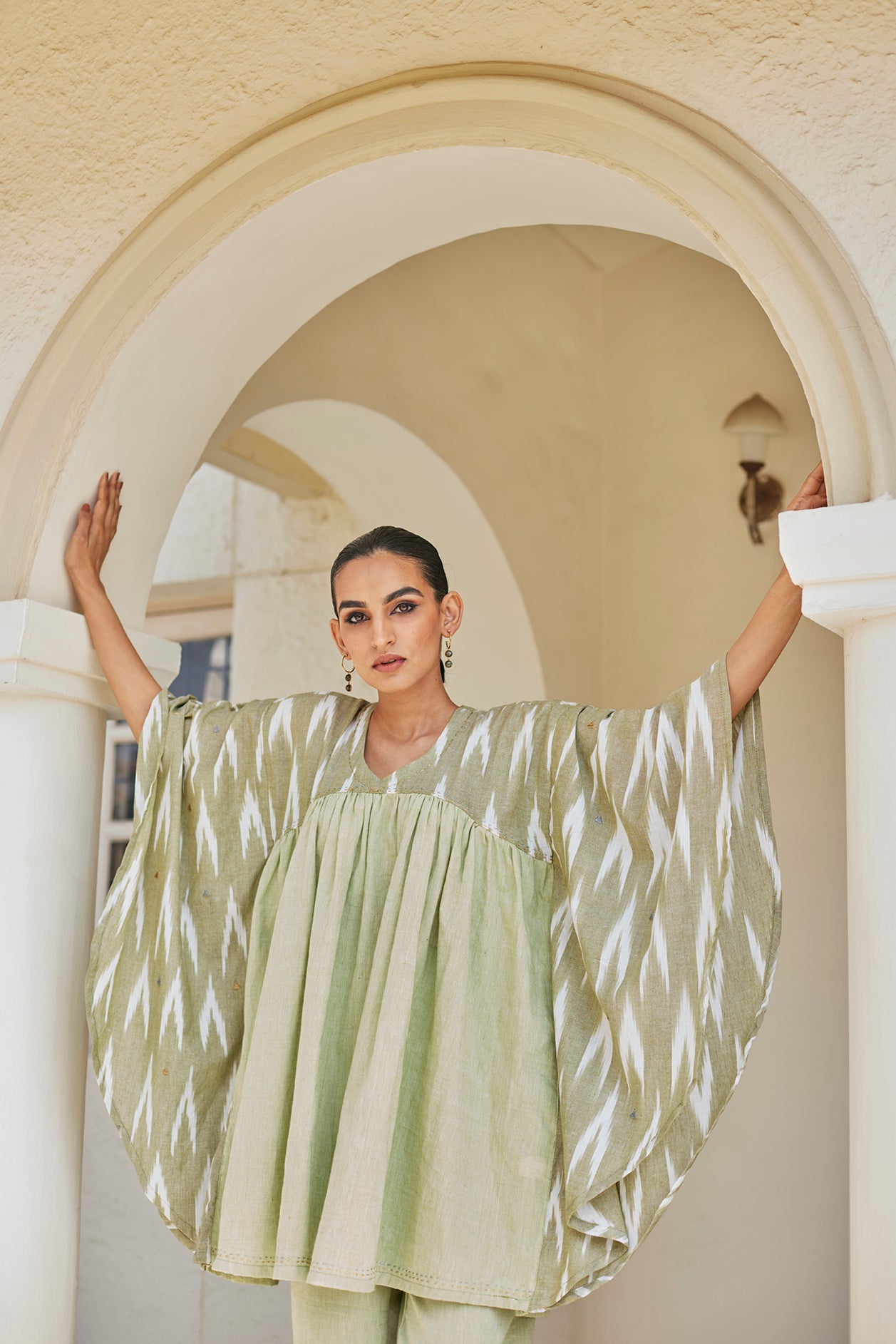 Green Handwoven Cotton Top