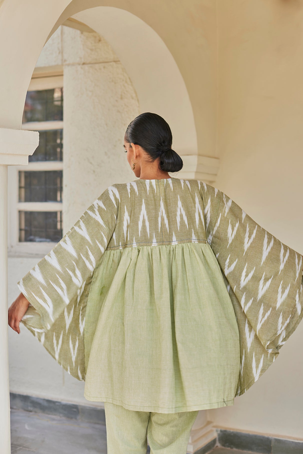 Green Handwoven Cotton Top