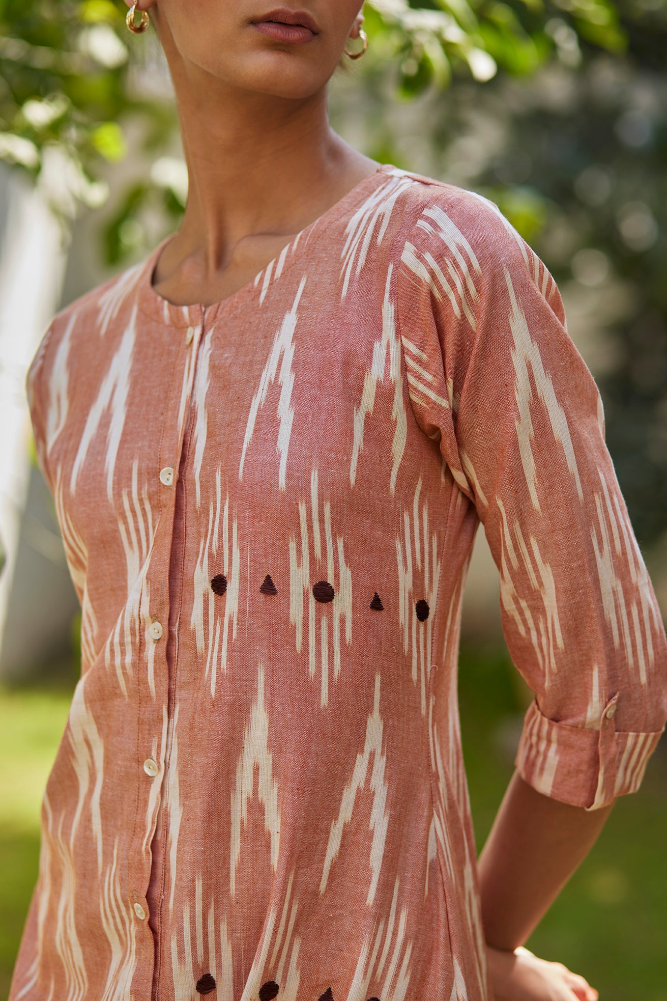 Phases of the Moon Ikat Kurta