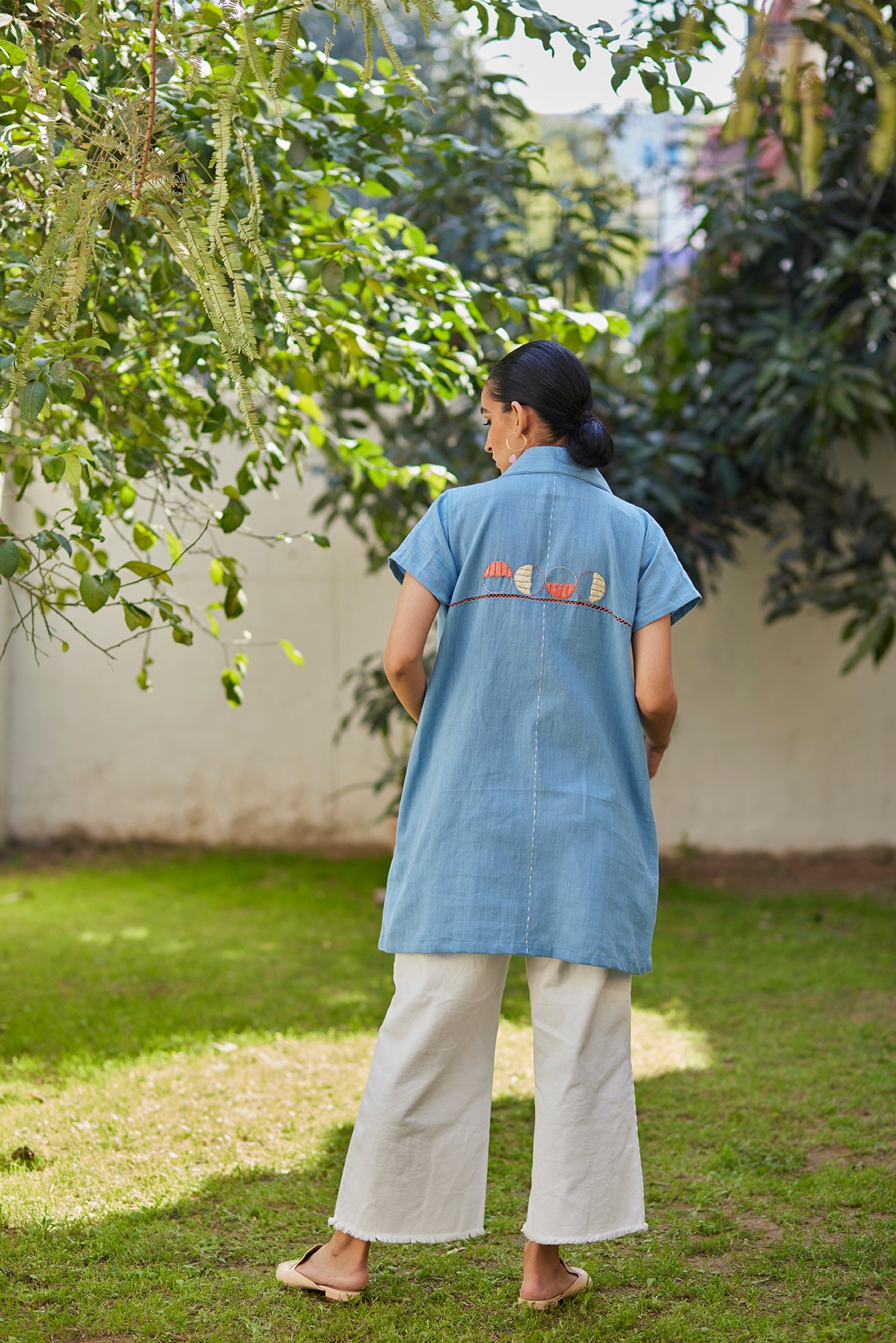 Light Blue Shirt Top