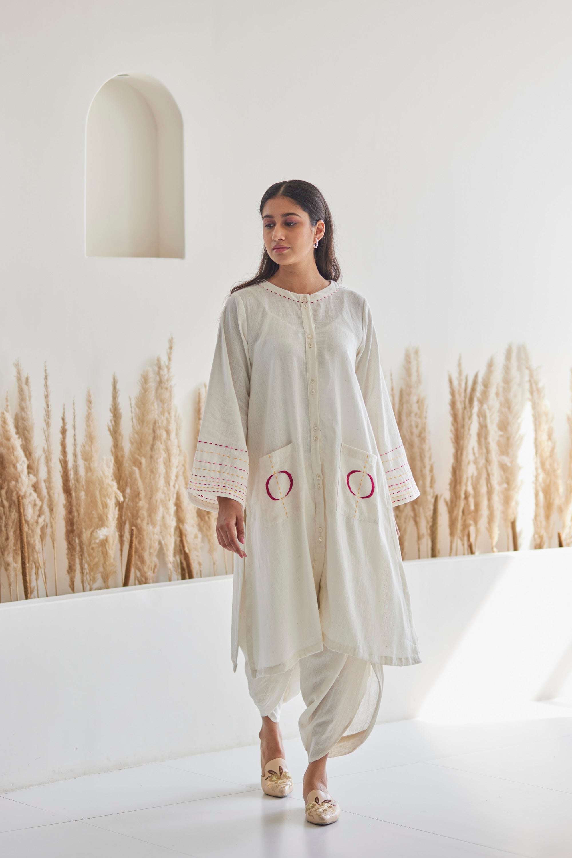 White Handwoven Kurta